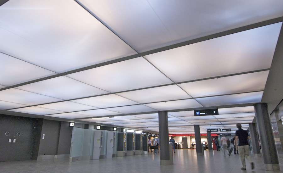 Fabric And Synthetic Leather False Ceilings intrior.com