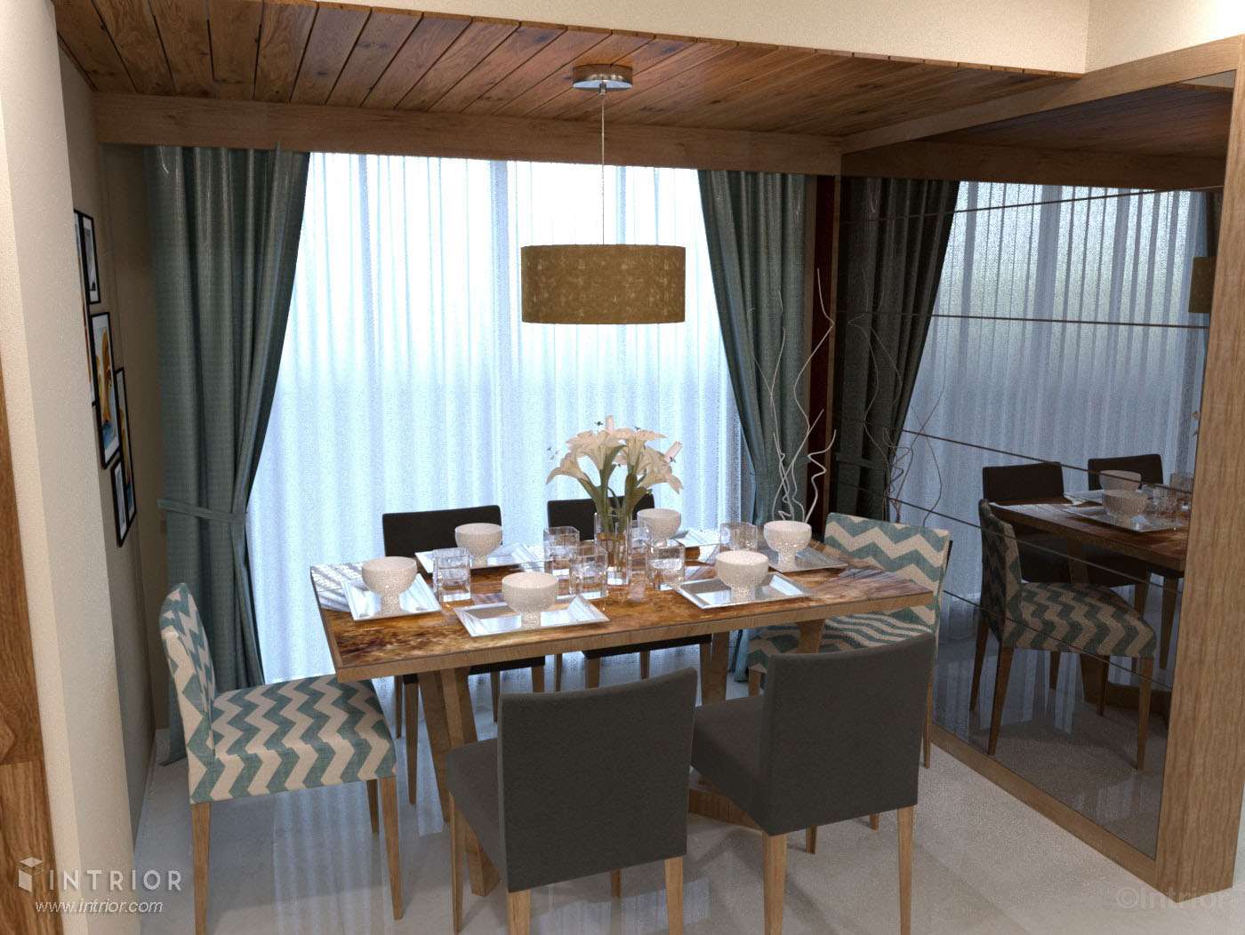 Living Room with Dining Table